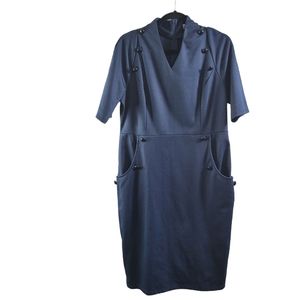 ⭐️NWT Grace Karin Vintage Navy Blue Dress Sz XL